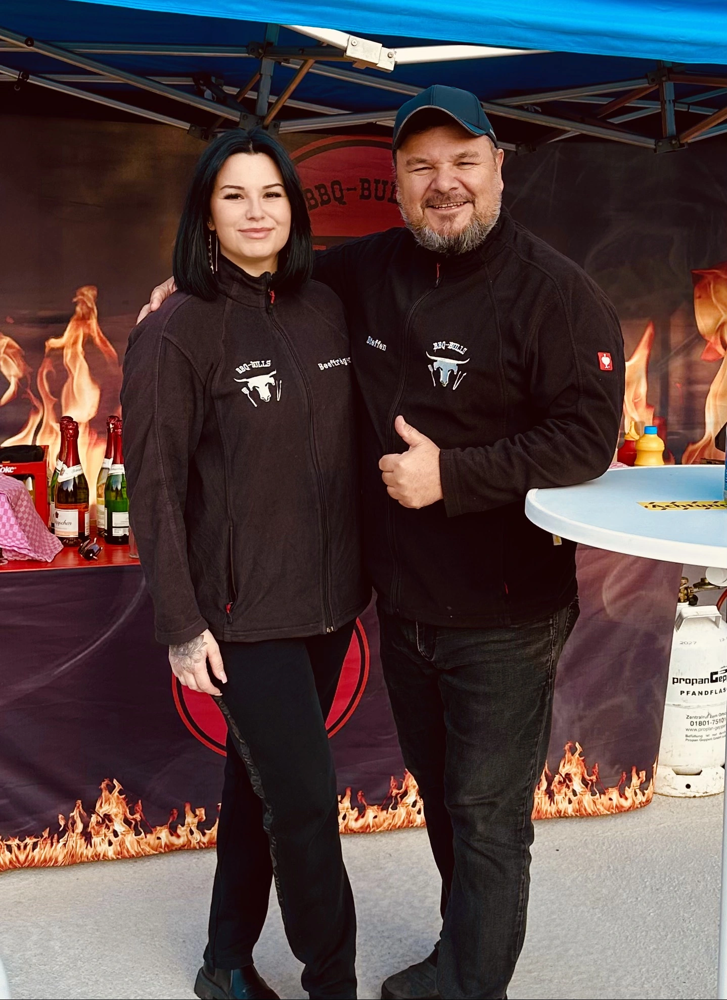 Das BBQ-Bulls Team beim Event