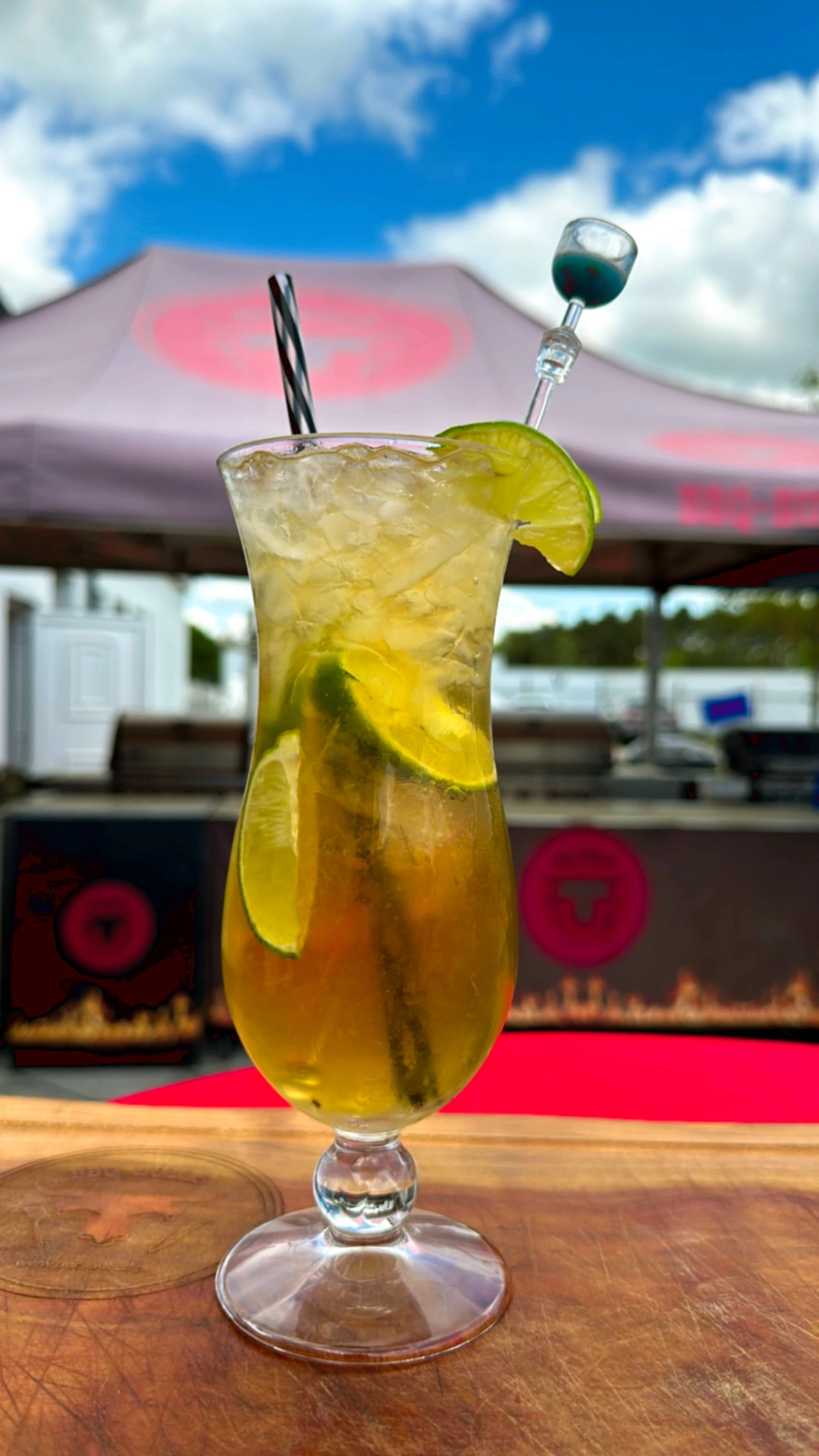 Frischer Cocktail mit Limette